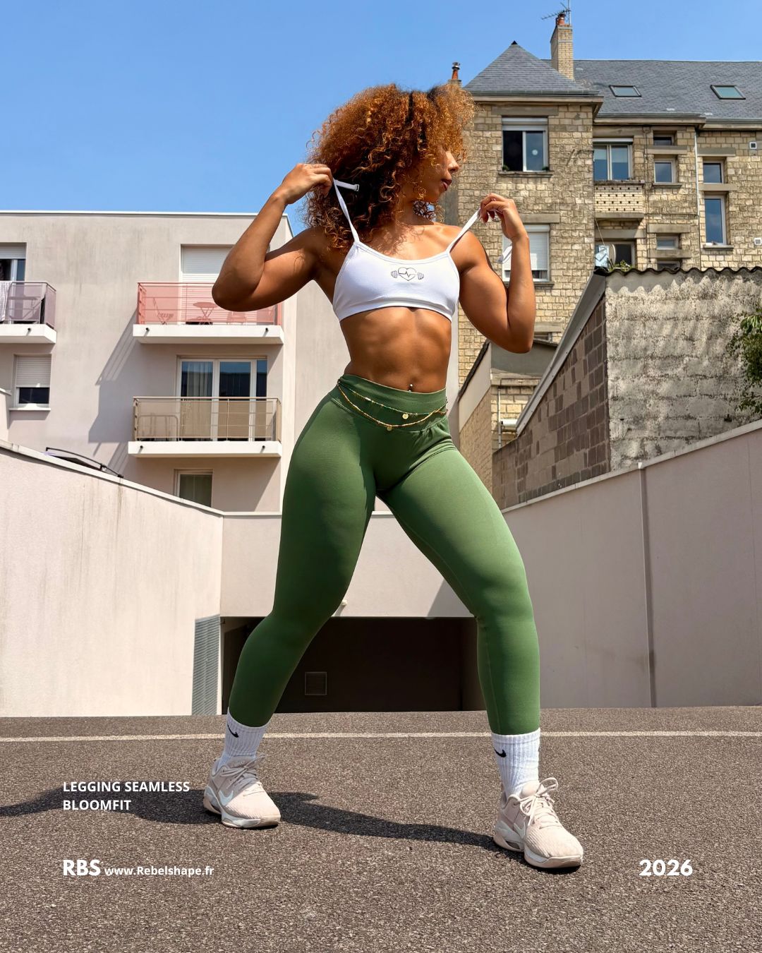 Legging de sport seamless - Vert pistache