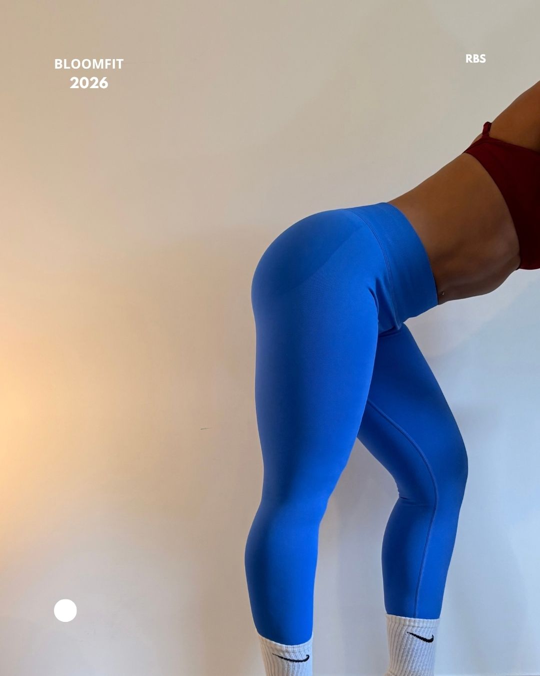 Legging de sport seamless - Bleu lumineux