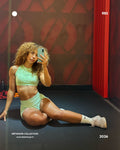 Métanoïa | Short de sport seamless - Vert Menthe