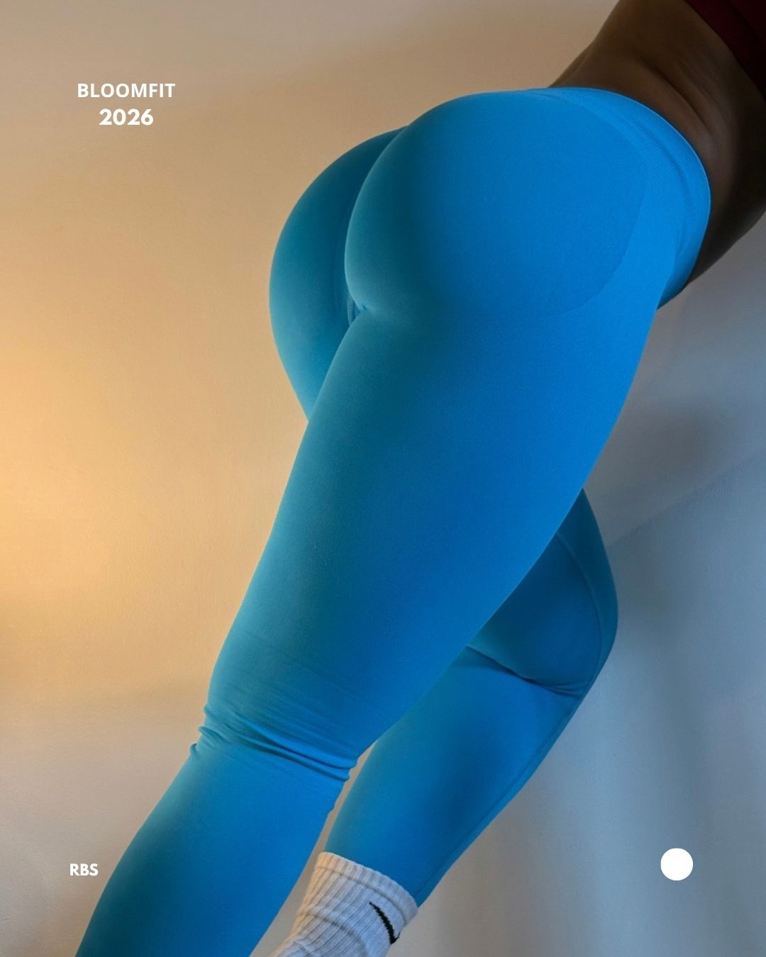 Legging de sport seamless - Bleu Cyan
